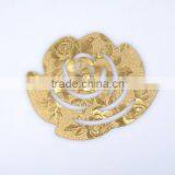 Pvc Golden Foil Coffee Table Mat