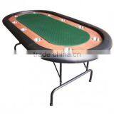 84 Inch Deluxe Folding Poker Table With Folding Steel Leg thumbnail-1