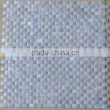 Wave Pattern Pure White Shell Mosaic Without Joints,brick Style Shell Mosaic Tile