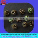 Hardware Accessories Metal Flat Brass Round Watermelon Pumpkin Shape Twist Spring Flowers Bead thumbnail-2