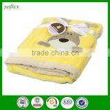 102*76cm 280g Flannel Baby Blanket Pattern Embroidered Baby Blanket thumbnail-4