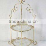 8008201 Metal & Glass Cupcake Stand Dessert Holder