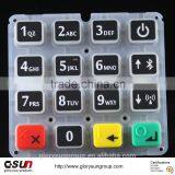High Quality RoHS Complied Epoxy Coated Durable Silicone Keypad thumbnail-1