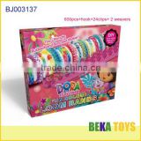Kids diy toys most popular make rubber band bracelet crazy rubber loom band kit