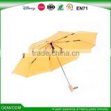 2016 High Quality 21"*8K Auto Open and Close 3 Folding Orange Umbrella