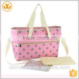 Fashion design multifunctional polyester portable baby organizer diaper handbag