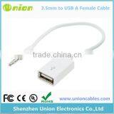 3.5mm Male AUX Auxiliary Audio Plug Jack to USB Cord thumbnail-1