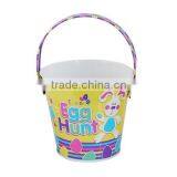 Small Metal Tin Bucket With Handle for Easter thumbnail-2