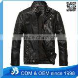 Custom High Quality Original YKK Zippers Faux Leather Jackets thumbnail-1