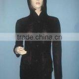 2011-LS141 LADIES LONG SLEEVE HOODED BUTTON CARDIGAN SWEATER thumbnail-1