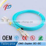SC-SC Duplex Multimode 10G OM3 50/125 3.0mm Pvc/lszh Fiber Optiic