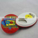 Promotional Gift Custom Tin Bottle Opener With Fridge Magnet