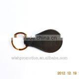 cow leather belt keychain