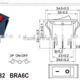 High Quality Temperature Double Push Button Rocker Switch for Electrical Products With Certificate 3 Position Switch thumbnail-5