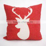 Best Quality Custom Linen/cotton Cushion Covers Throw Decorative Home Sofa Reindeer Pillow Covers thumbnail-1