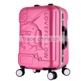 aluminum frame eminent custom trolley suitcase case