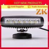 IP 67 waterproof 18w CE ROHS rechargeable led work lights,12v led tractor work light