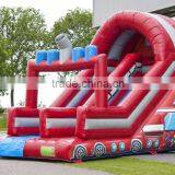 Hot sale china cheap inflatable tobbogan slide for kids outdoor party fun dry slide for sale