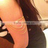 Fashion macrame gold new arm chain