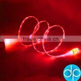 2015 Hot Selling Charger Cable Flat Wired Glowing Usb Cable Led Light for Promotion thumbnail-3