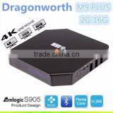 2016 more popular ! Amlogic S905 Quad-Core 64Bit Tv Box Android 5.1 2G Ram 16G Rom with 4K set top box