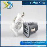 Micro Dual USB Auto Car Charger For Sam N7000 S4 N7100 I9152 For Ip Phone