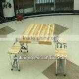 Cheap Folding Wood Picnic Table With Chair