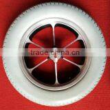 Keyway Bearing Type Aluminum Rim pu Foam Tyre Wheelchair Wheel thumbnail-1
