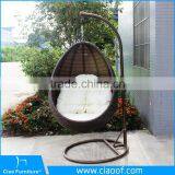 Горячая продажа наружного садового викингового висячего кресла / висячего кресла из ротанга thumbnail-2