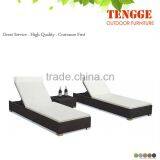 Modern Outdoor Rattan Chaise Lounger/beach Chair/sun Bed 109017 thumbnail-1