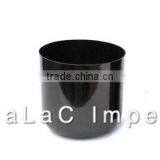 Matte Black Candle Cup With Logo Engraved Branding Black Candle Jar thumbnail-1
