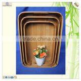 Great Quality Japanese Serving Laser Cut Wood Bamboo Tray thumbnail-5