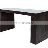 2017 Trade Assurance Promotion Outdoor Poly Rattan Woven Wicker Handmade Bar Stool Table Set Furniture thumbnail-3