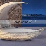 Special Design Rattan Sun Lounger With Canopy Crescent Furniture thumbnail-1