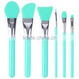 Face Mask Brush, Silicone Cosmetic Brush Set of 6 Facical Mask Brush set and Eye makeup Brushes