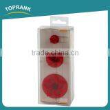 Toprank Promotional Gift LFGB Standard 3pcs Flower Shaped Cake Mold Plastic Cookie Cutter Fondant Plunger Cookie Cutter thumbnail-3