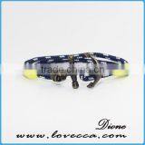 New Design Silver/gold Anchor Various Rope Nylon Anchor Bracelet thumbnail-4