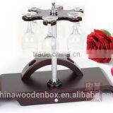 High Quality Round Handmade Wooden Wine Rack MDF Wooden Wine Rack , Wall Mounted Wine Rack With Led Lights thumbnail-1