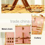 Wholesale China Factory Export Cheap Mini Willow Wicker Empty Picnic Basket for Two Person thumbnail-4