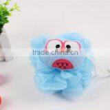 2017 New Product Novelty Cartoon Animal Owl Shaped Baby Bath Sponge Shower Ball Wholesale Bath Sponge Shower Puff thumbnail-4