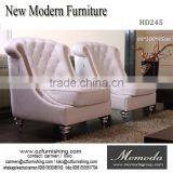 HD245 Single Sofa Chair TUB Chair, Modern Leather Armchair thumbnail-1