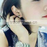 2016 AAA 6.5-7mm Akoya Pearl With 18k Yellow Gold Earring thumbnail-1