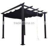 3x3m Outdoor Square Easily Assembled Metal Pergola Gazebo thumbnail-6