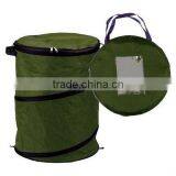 Extra-Rugged Lg. Collapsible Leaf Bag W/Zippered Lid Green/pop Garden Bag(TM-POP-012) thumbnail-1