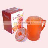 1.6L Popular Clear Plastic Cooler Water Jug With 4 Cups thumbnail-4