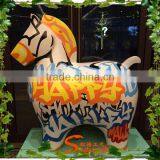 Artificial Carved Small Horse Animal Marble Statues Child Park Decoration thumbnail-1