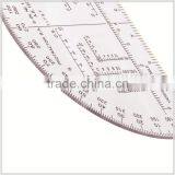 Kearing R.A.6 Inch Protractor in Degrees and Mills Field Kit for Accurate Map Reading #KMP-1 thumbnail-2