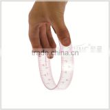 China manufacture 1:4/1:5 transplant flexible straight plastic sandwich line scale ruler for engineering design#8502