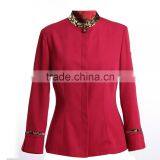 Popular Design Winter Hotel Long Sleeve Uniforms 2pcs for Reception/ Waiter/ Waitress thumbnail-3