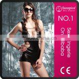 Hot Sale Top Quality Sexy Leather Lingerie Mature Women Sexy Leather Lingerie Sexy Leather Pvc Lingerie thumbnail-1